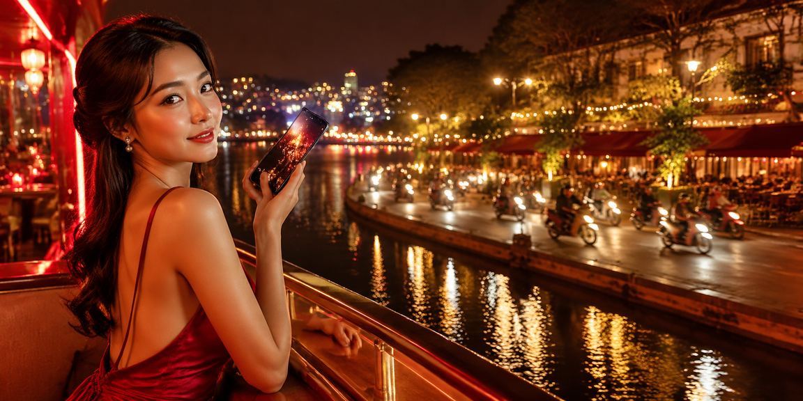 Du khách tại Đà Lạt thư giãn trong quán cà phê và chơi casino trên điện thoại di động